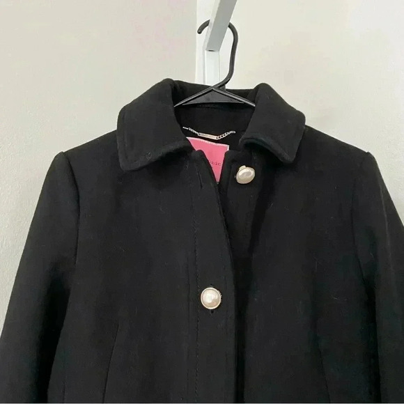 NWT Kate Space Pearl Button Wool-Blend Coat size Small - Picture 4 of 10